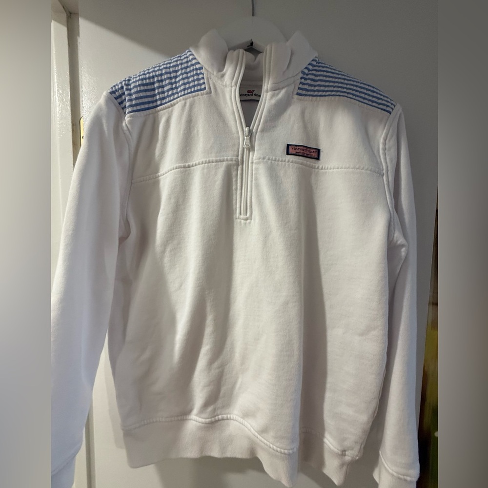 Vineyard Vines White Quarter Zip